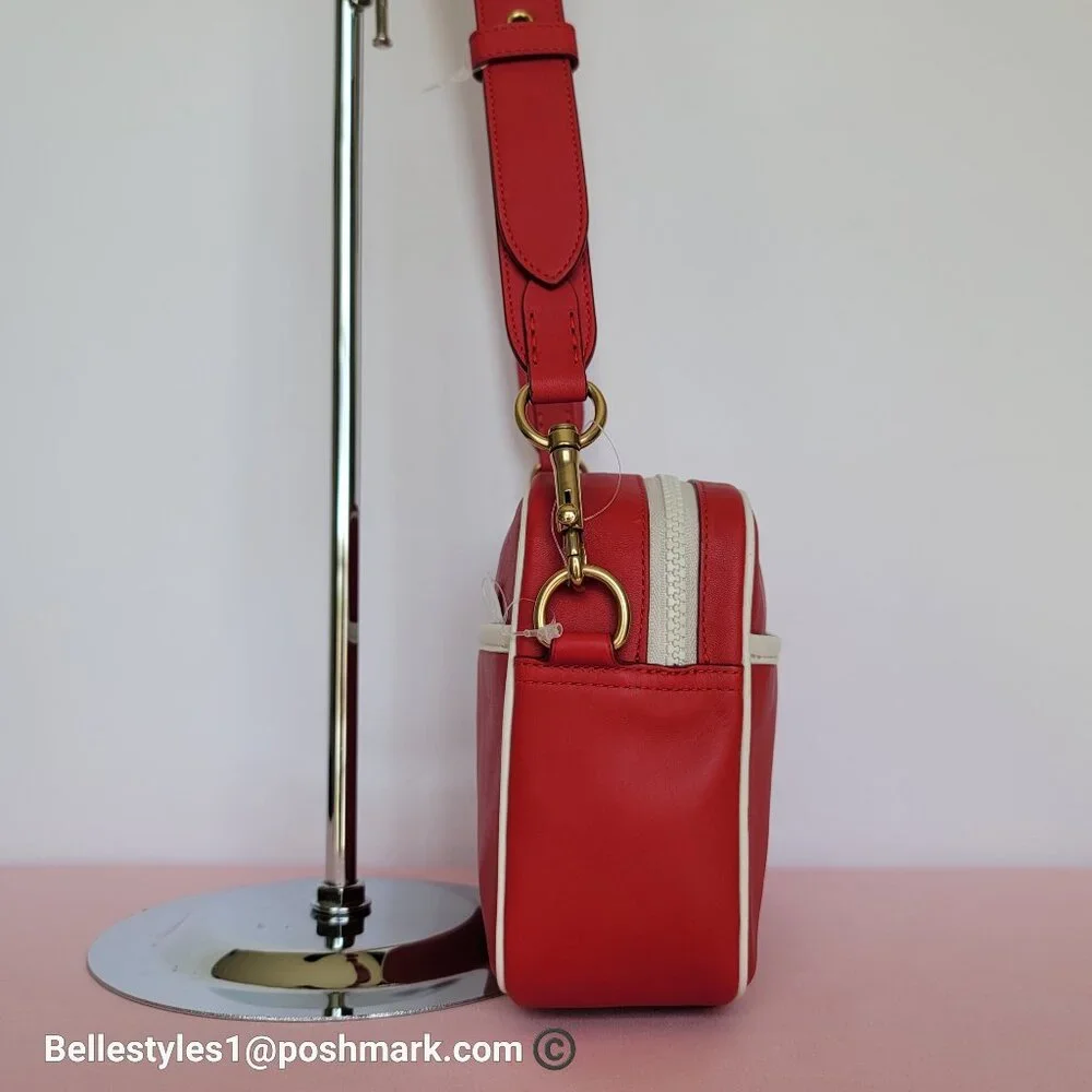 COACH Unisex 1941 Camera Glovetanned Leather with COACH Stamp Crossbody Bag⭐ - Picture 8 of 16